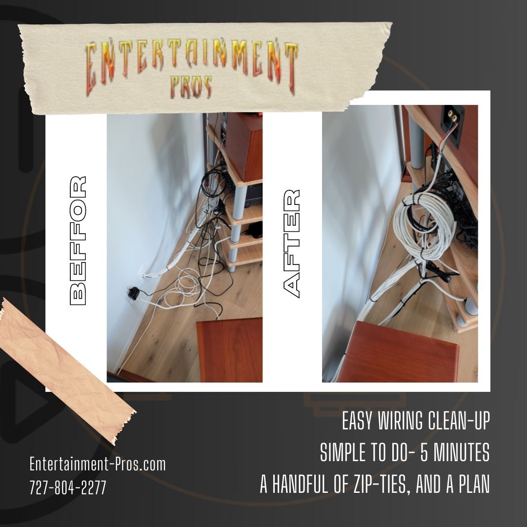 Easy Wiring Clean-up From A Professional Audio Visual Installer