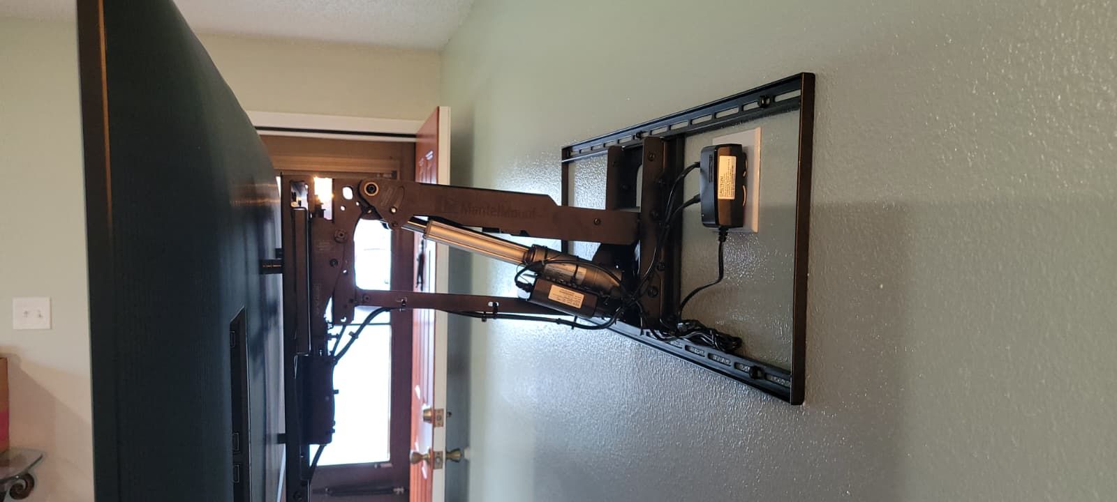 Motorized Pull-Down TV Mount Installation