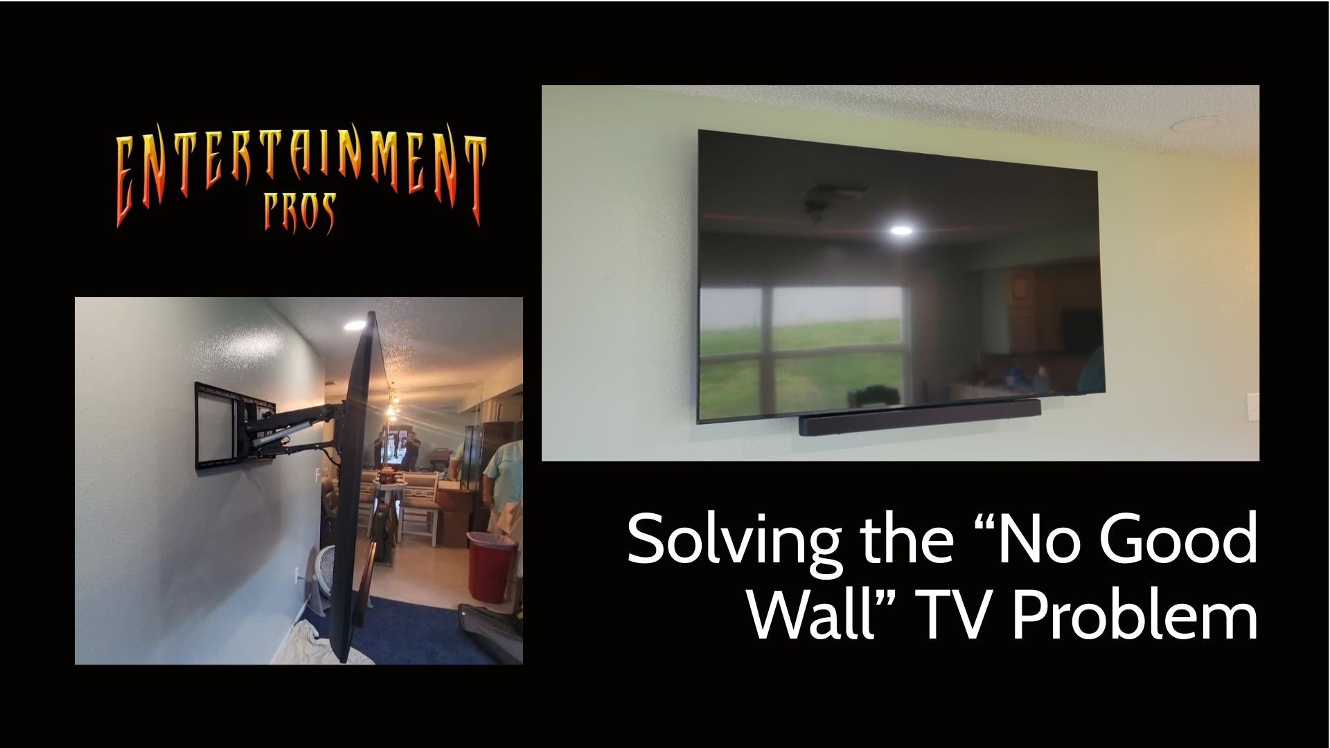 Motorized Pull-Down TV Mount Installation