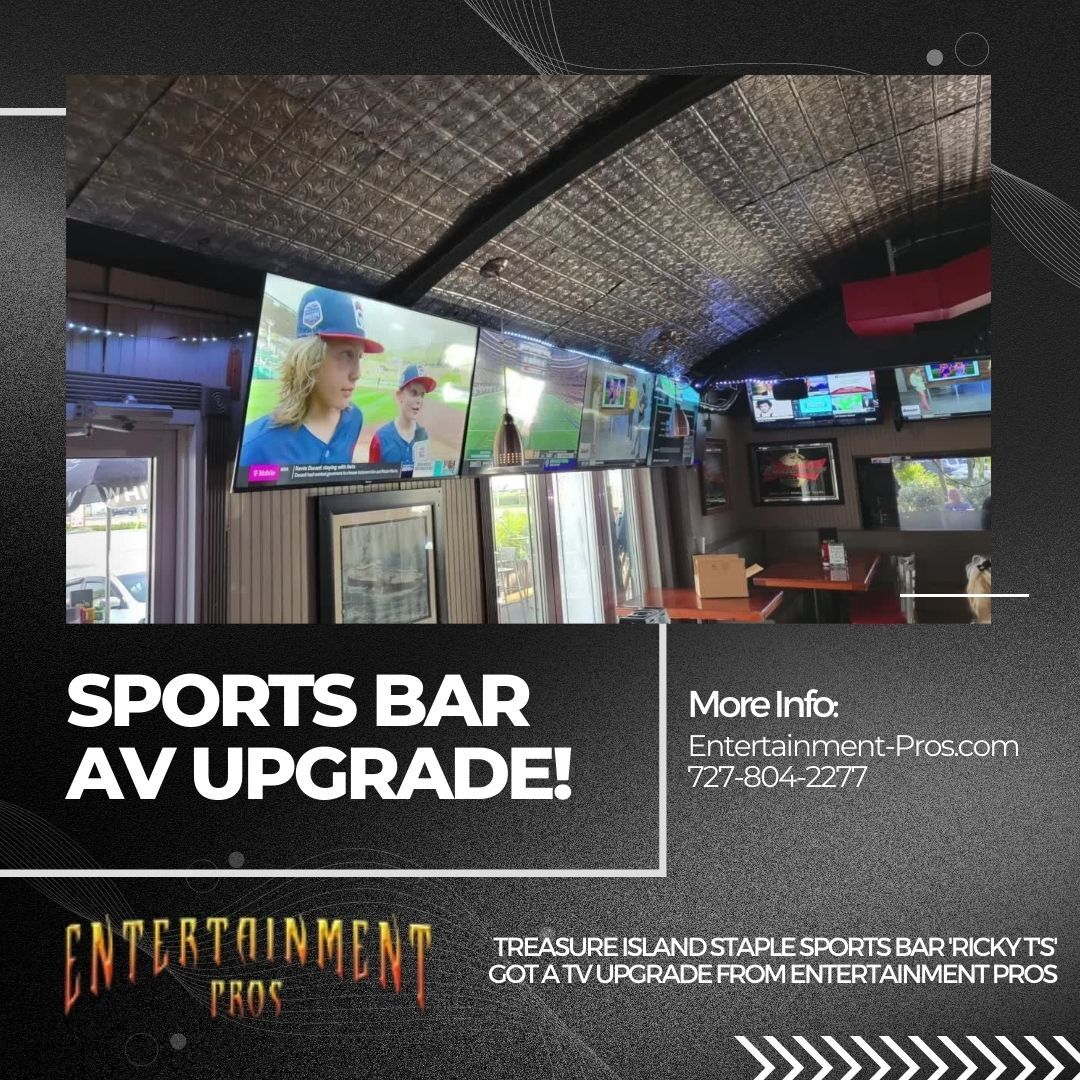 Treasure Island Staple Sports Bar 'Ricky T's' Got A TV Upgrade