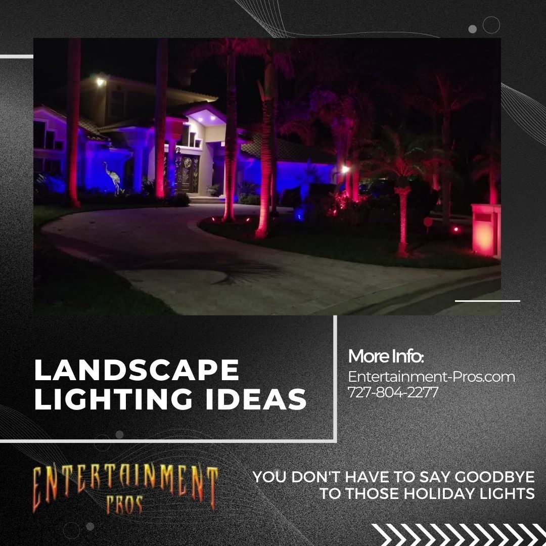You Don't Have To Say Goodbye To Those Holiday Lights—Landscape Lighting Ideas.